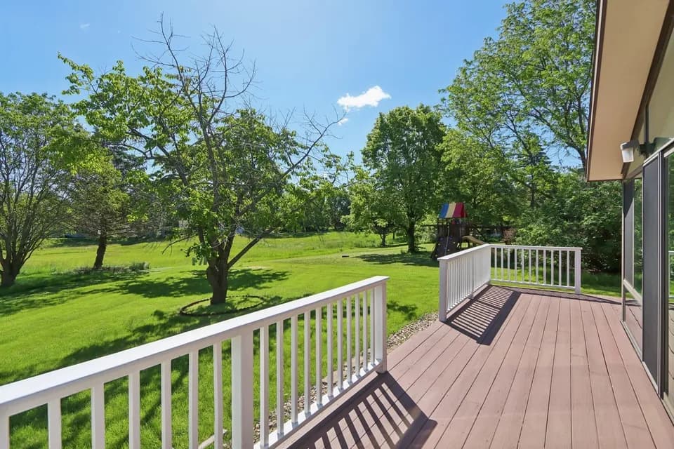 Backyard deck at Mount Zion Care