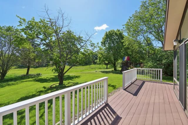 Backyard deck at Mount Zion Care