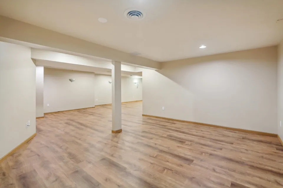 Lower level flex space